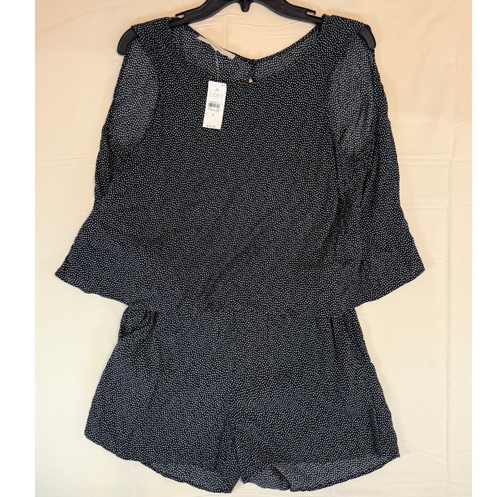 Loft Open Back Romper Small NWT